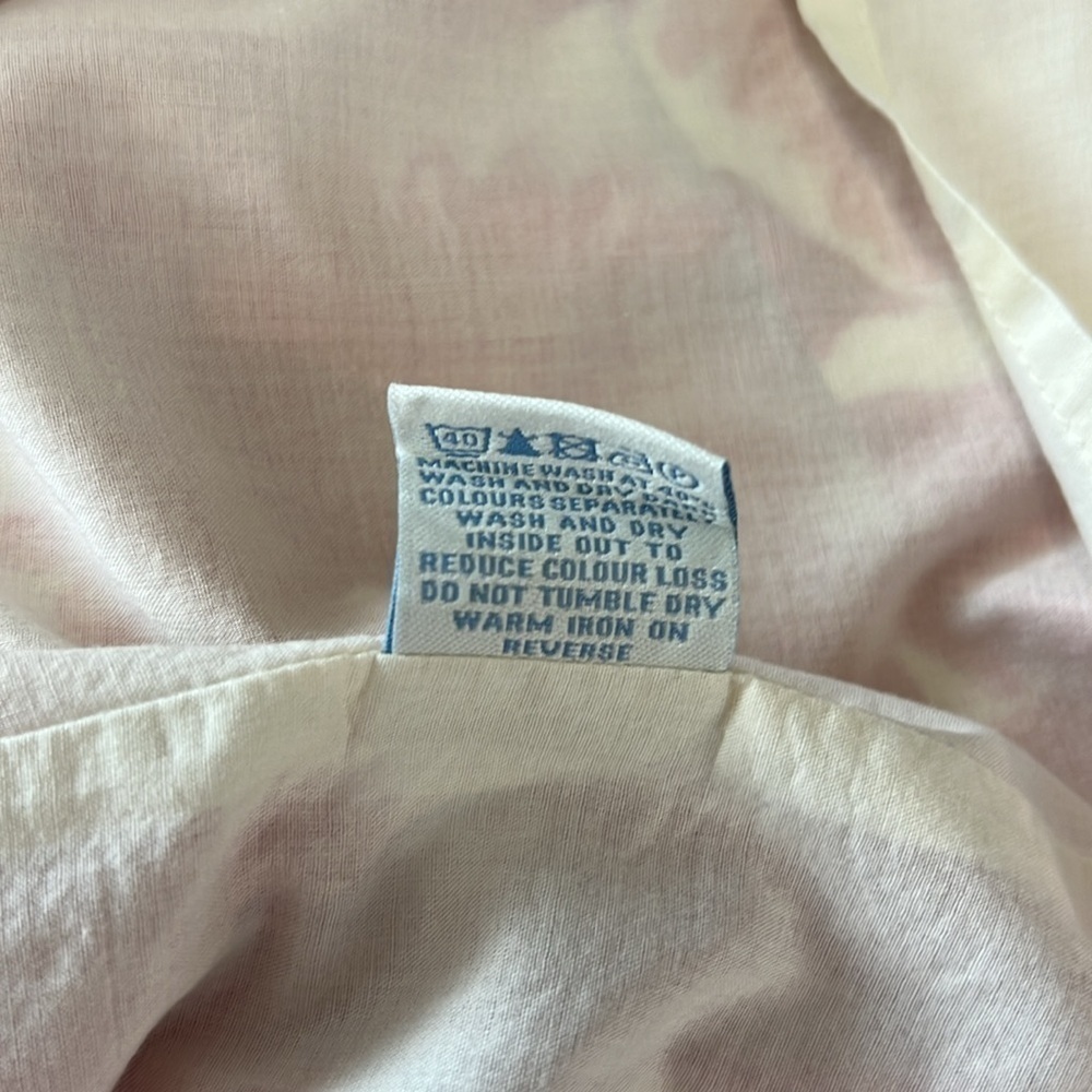 Boden Floral Sleeveless V Neck Dress Lined Cotton Sz 10 L - Picture 11 of 12